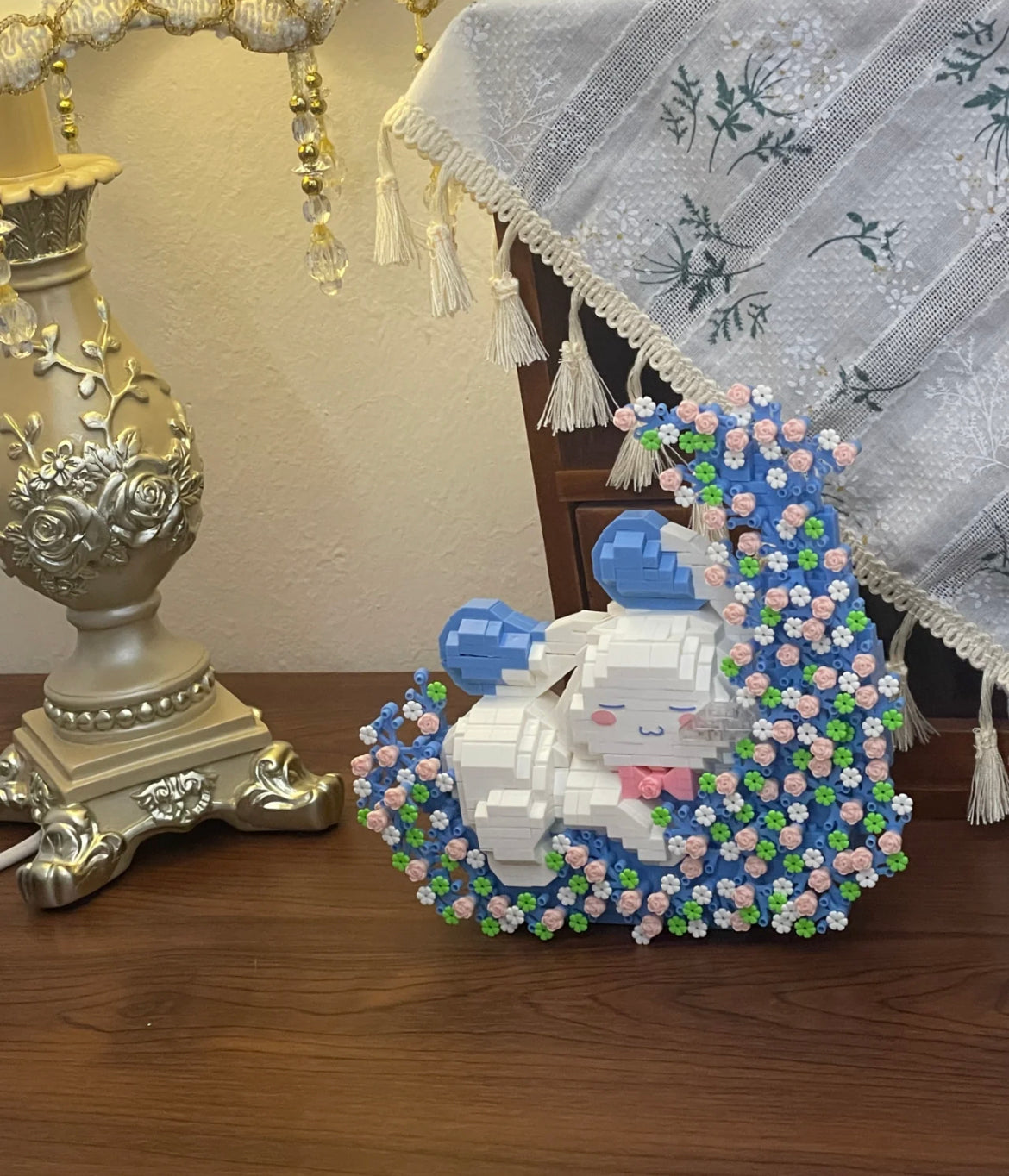 Cinnamoroll and Pochacco Moon Building Block