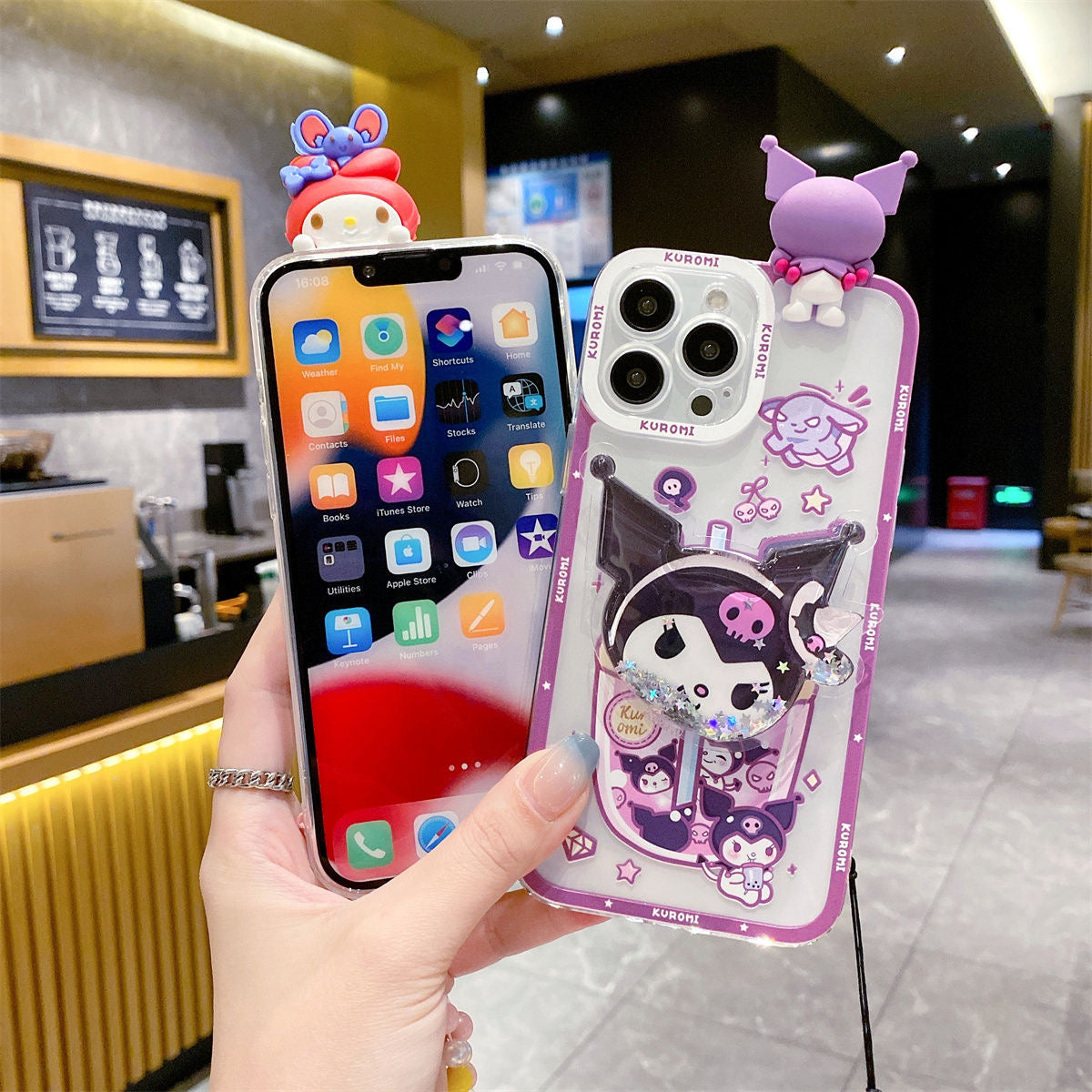 Kuromi and My melody phone case