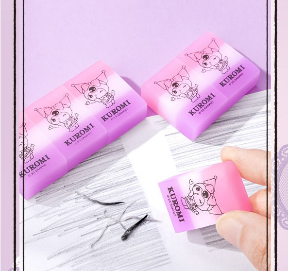 Kuromi mechanical pencil with eraser set