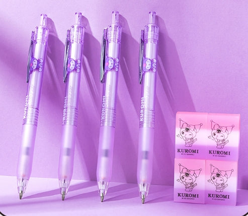 Kuromi mechanical pencil with eraser set