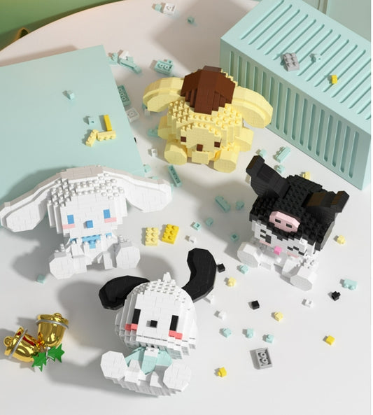 Sanrio  Building Blocks Assembled Building Blocks Mini Toys Dolls