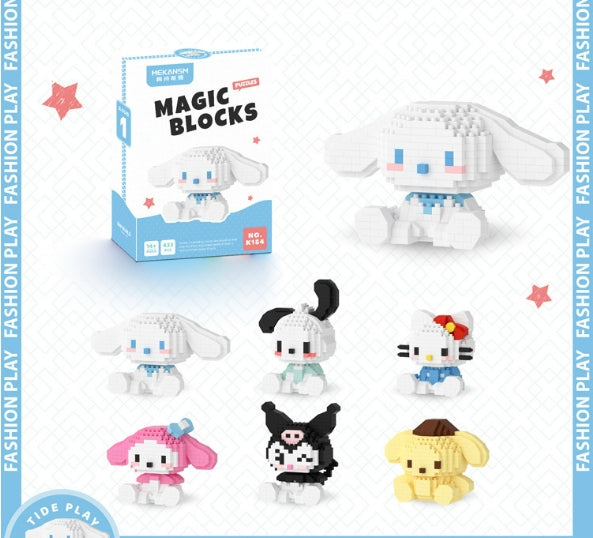 Sanrio  Building Blocks Assembled Building Blocks Mini Toys Dolls