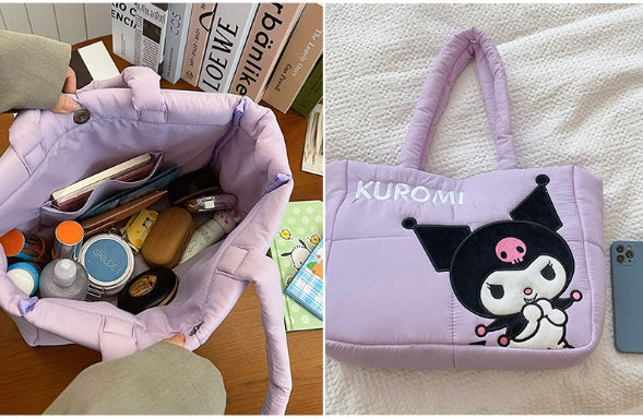 Sanrio Down-filled Fabric Tote Bag Shoulder tote bag