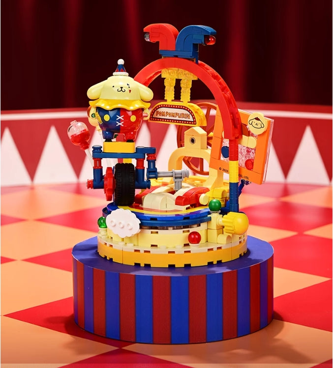 Sanrio series magic circus building blocks Kuromi toys Christmas gifts