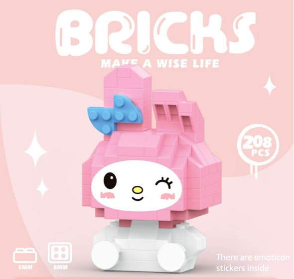 Sanrio Building Blocks Assembled Building Blocks Mini Toys Dolls