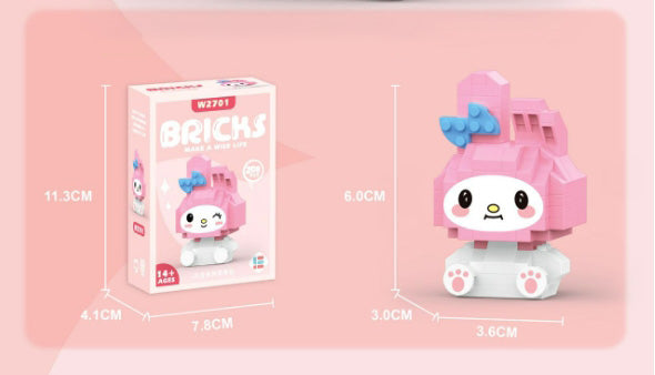 Sanrio Building Blocks Assembled Building Blocks Mini Toys Dolls
