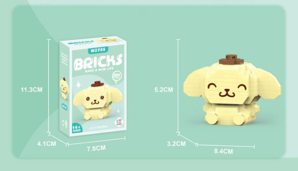 Sanrio Building Blocks Assembled Building Blocks Mini Toys Dolls