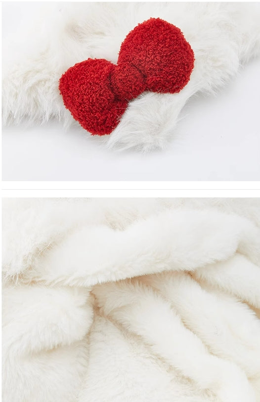 Hello Kitty Plush Hat Fuzzy Cute Hat