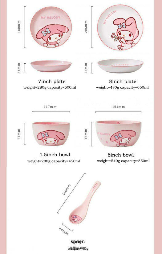 Sanrio tableware set