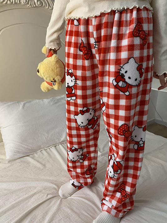 Hello Kitty fuzzy pajama pants