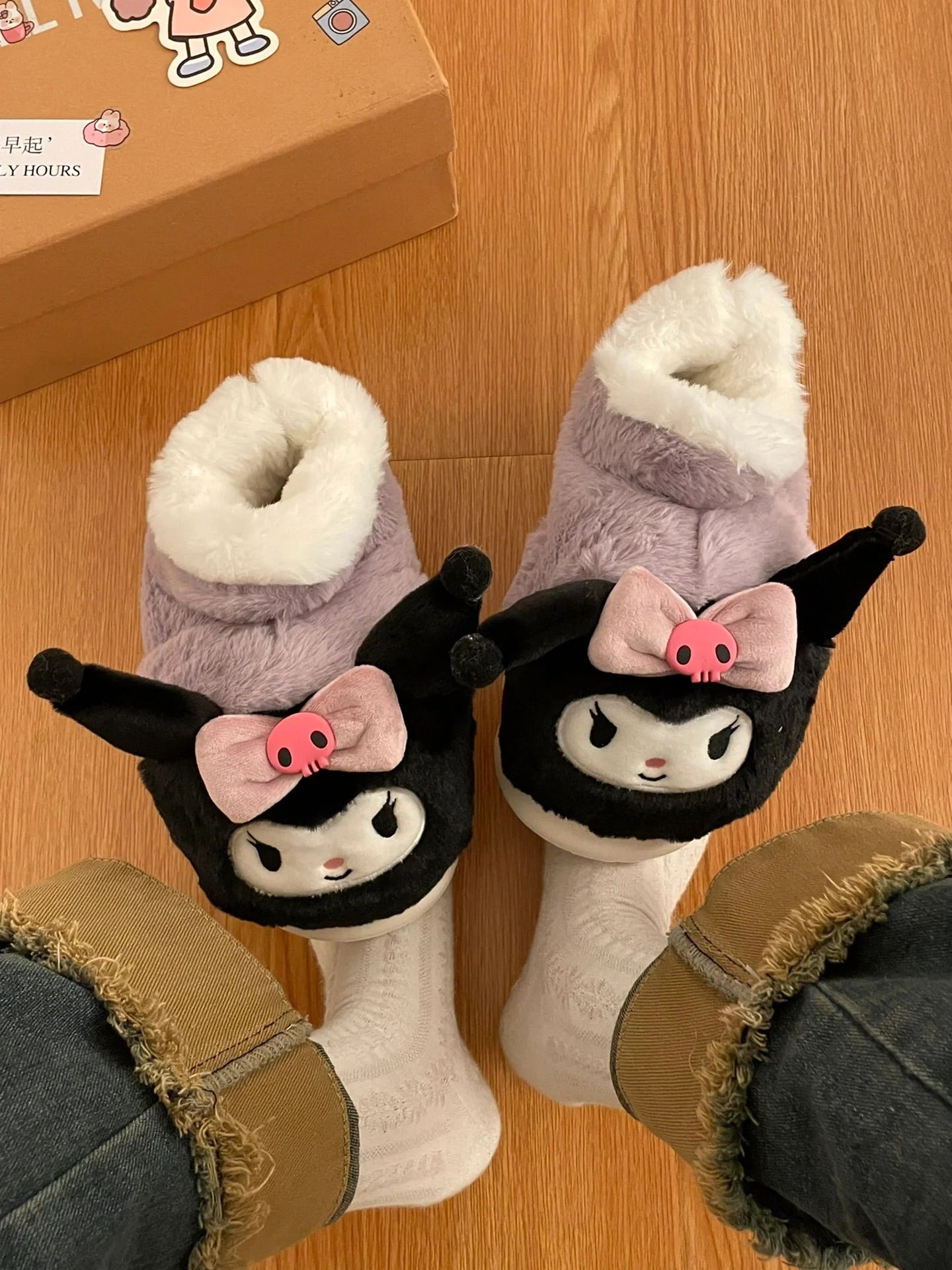 Sanrio slippers warm thick sole slippers