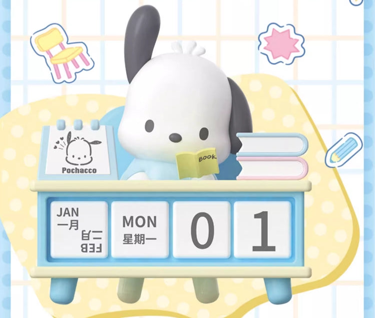 Kuromi / Pochacco desk calendar ornaments