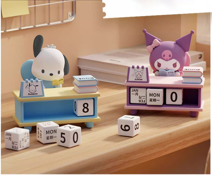Kuromi / Pochacco desk calendar ornaments