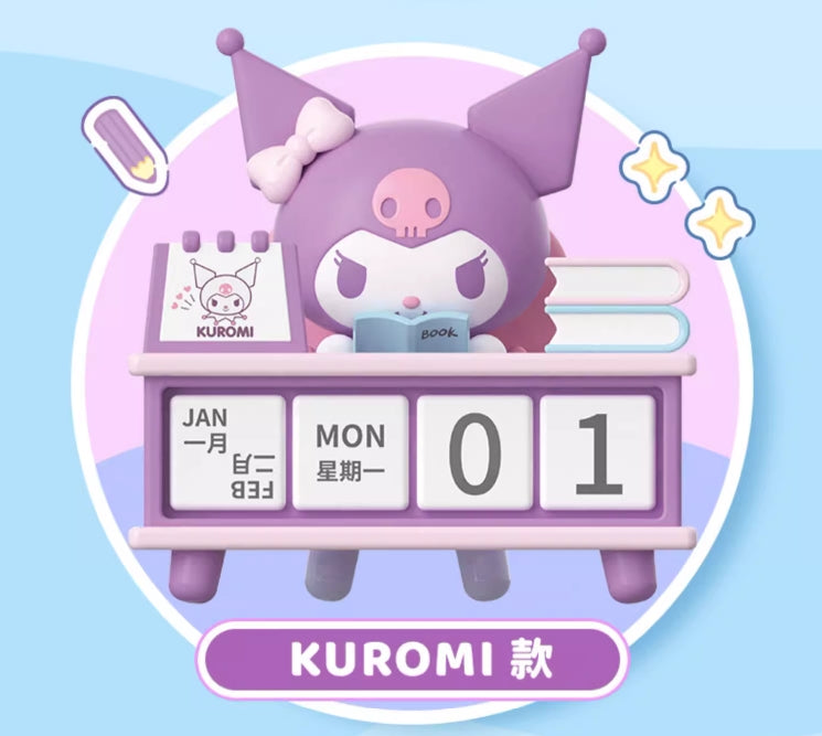Kuromi / Pochacco desk calendar ornaments