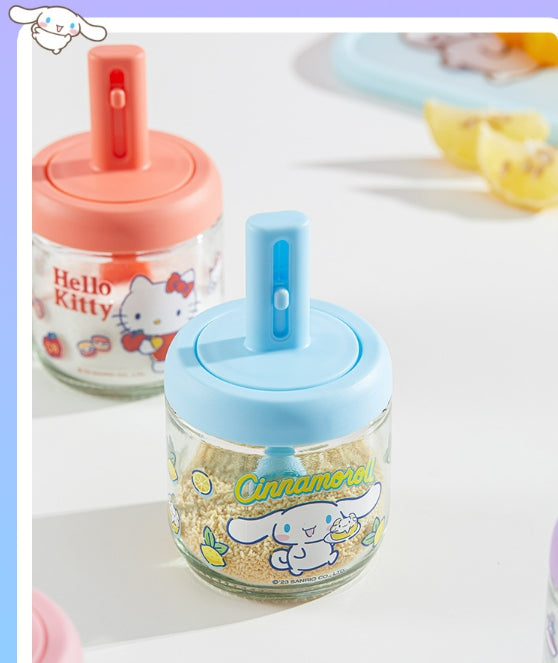 Sanrio Glass Condiment Bottles