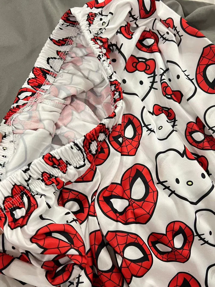 Hellokitty Spiderman Pajama Pants