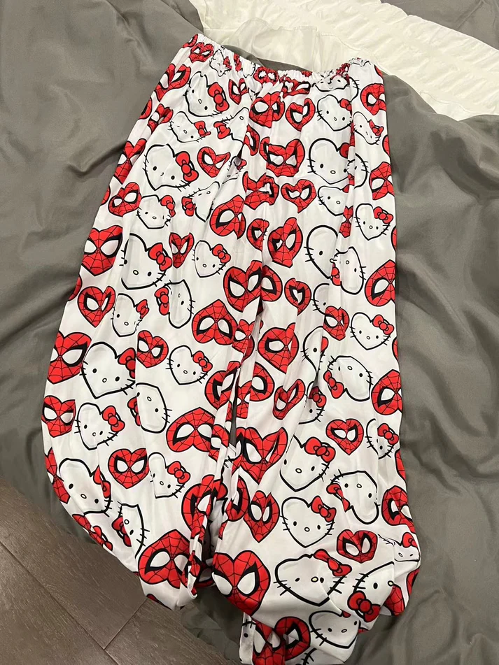 Hellokitty Spiderman Pajama Pants