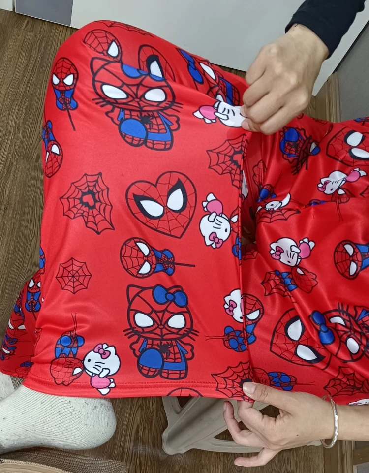 Hellokitty Spiderman Pajama Pants