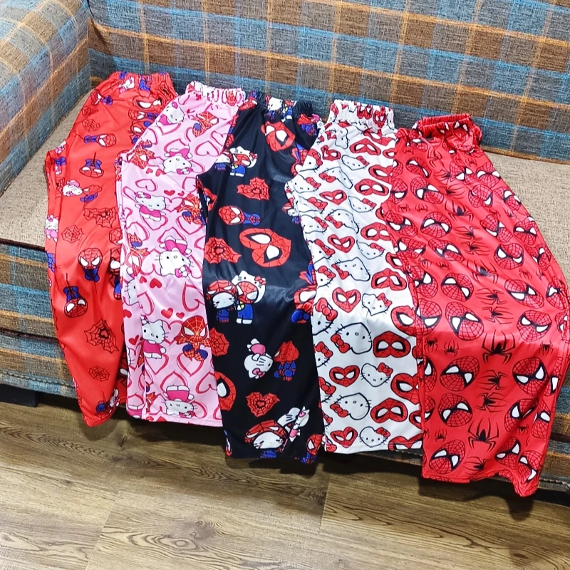 Hellokitty Spiderman Pajama Pants