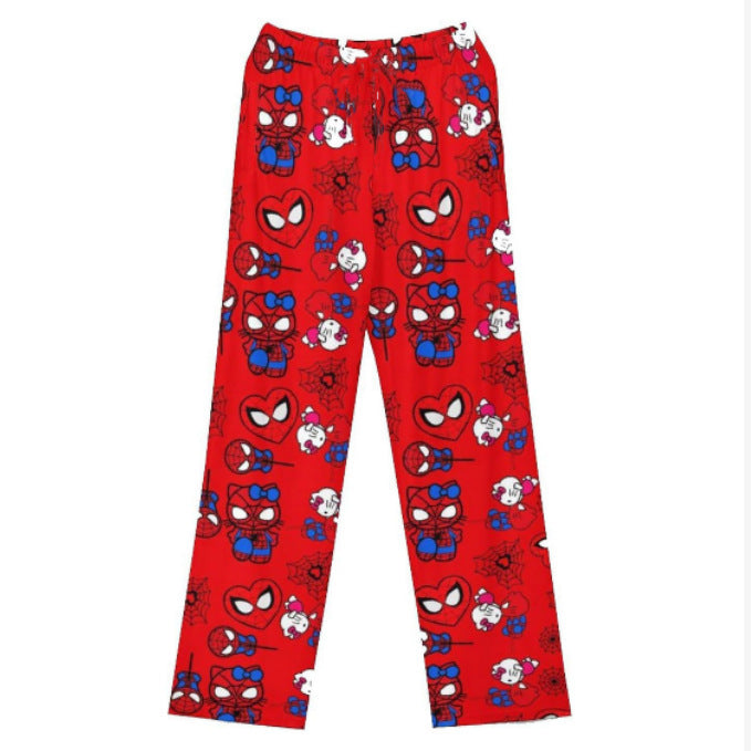 Hellokitty Spiderman Pajama Pants