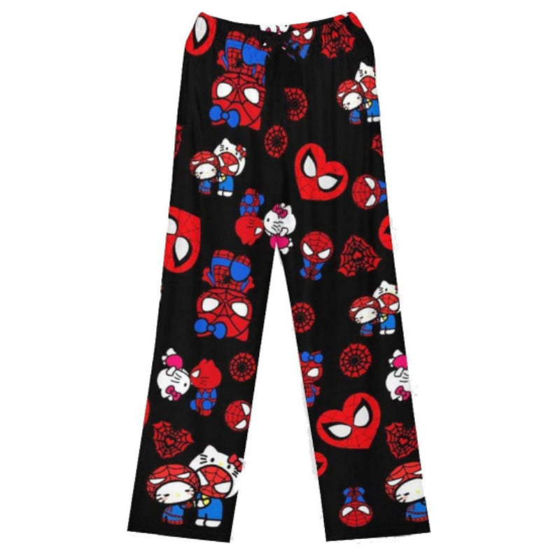 Hellokitty Spiderman Pajama Pants