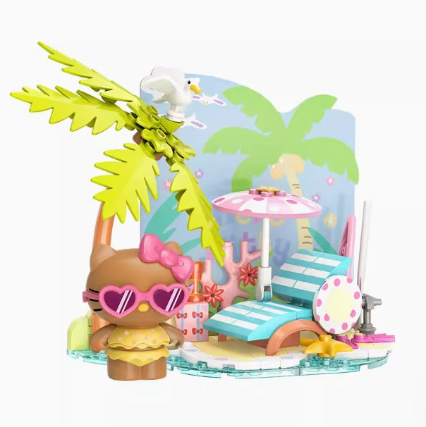 Hello Kitty  Hawaii Seaside Holiday Series Building Blocks