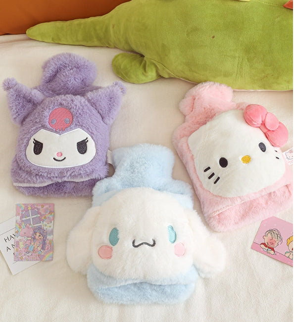 Sanrio Hot Water Bottle Bag irrigation  1000ML  Female Plush Warm Hand