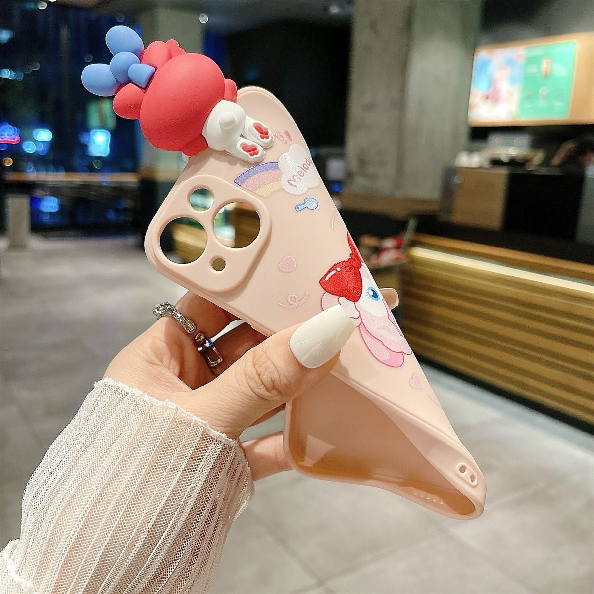 Kuromi and My melody phone case Cute bunny iphone case