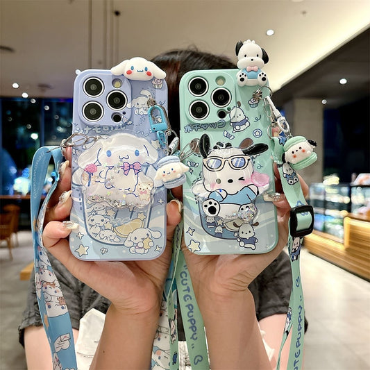 Pochacco and Cinnamoroll phone case