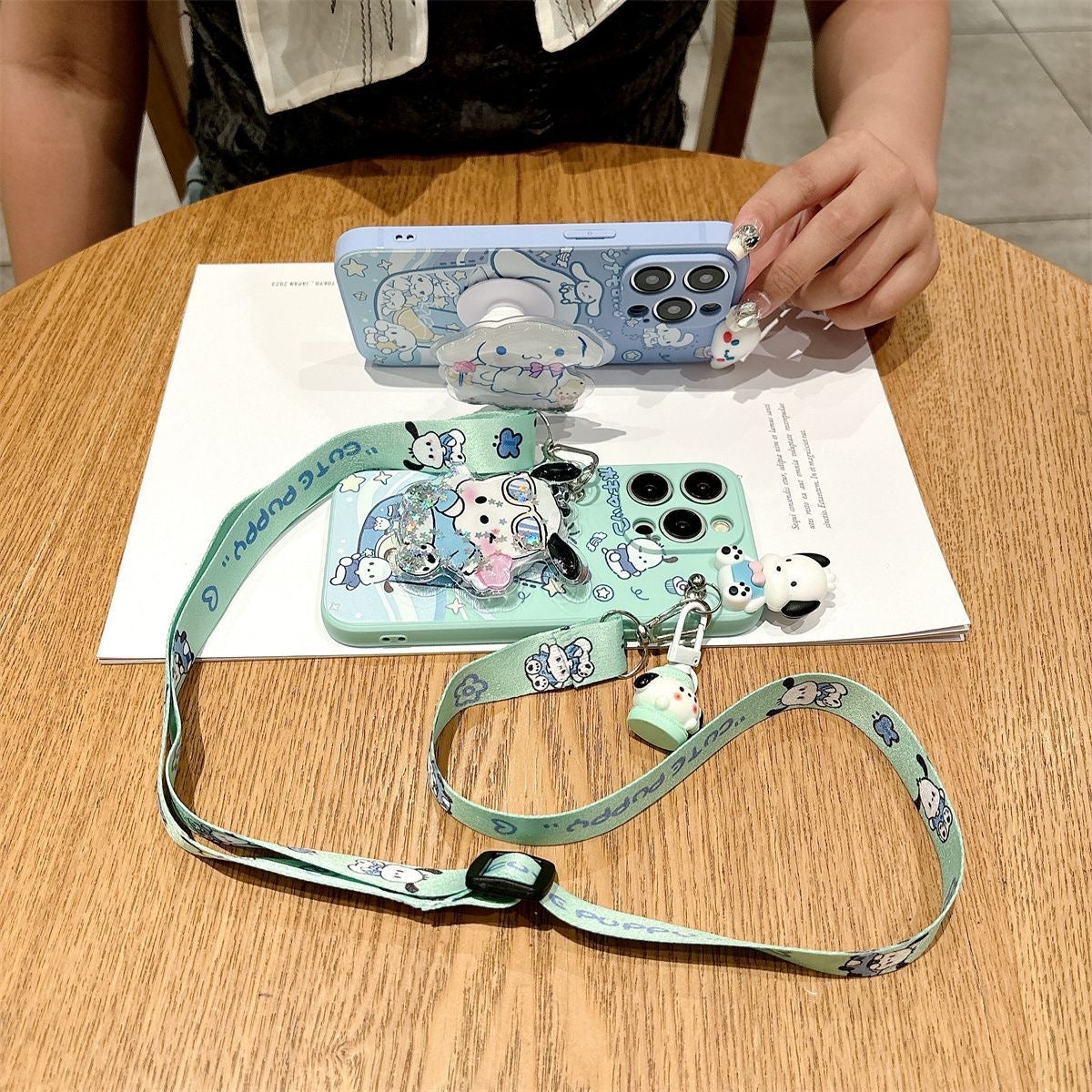 Pochacco and Cinnamoroll phone case