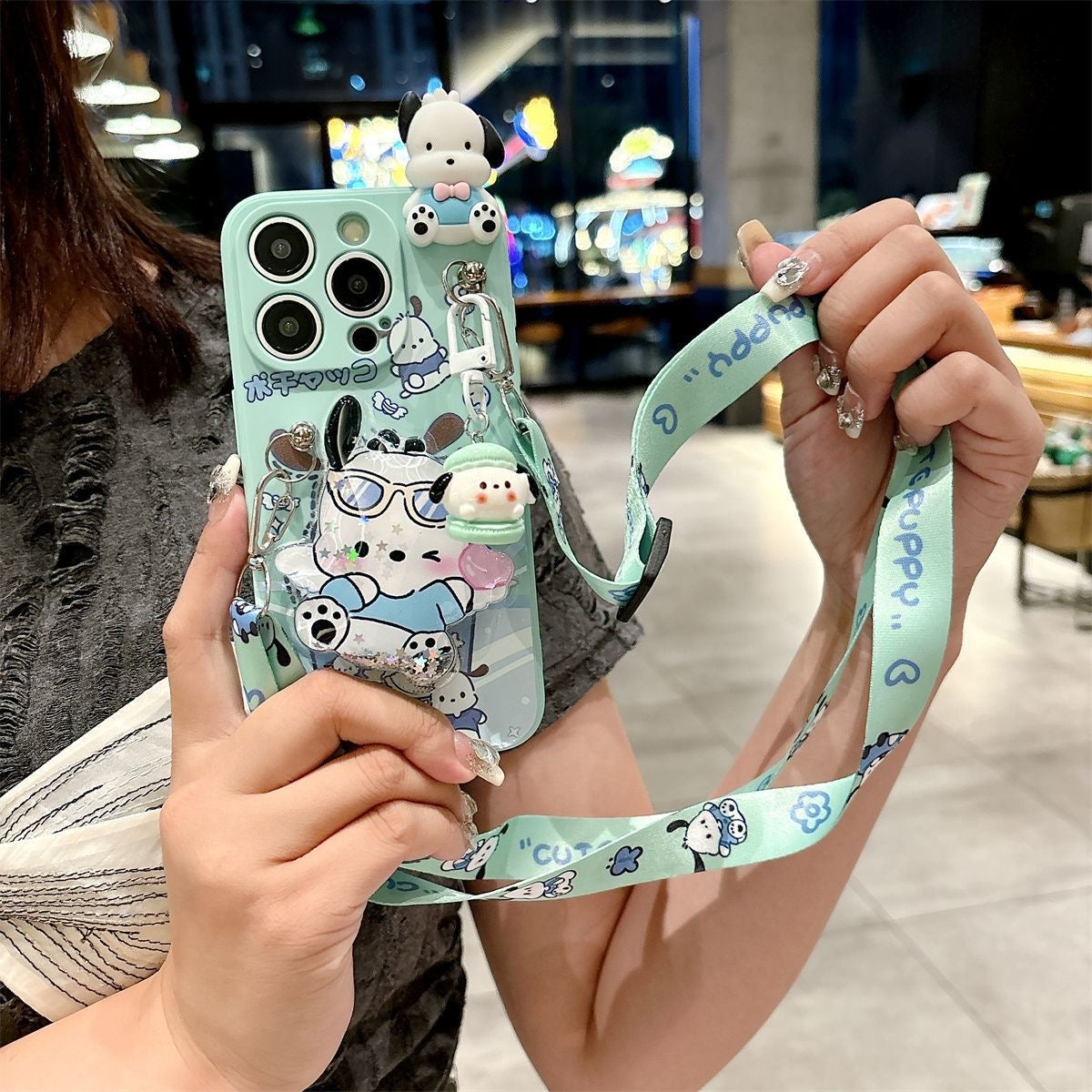 Pochacco and Cinnamoroll phone case