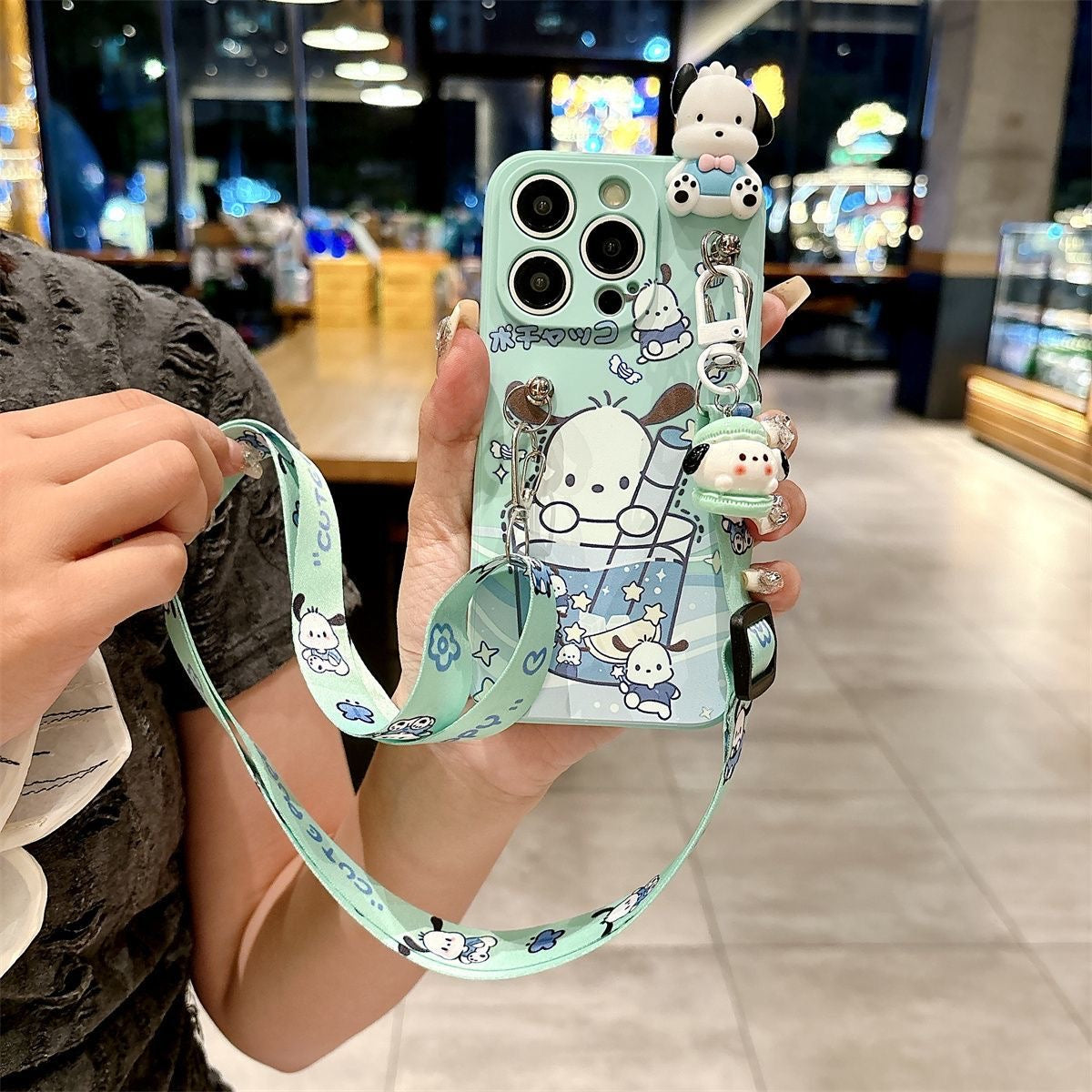 Pochacco and Cinnamoroll phone case