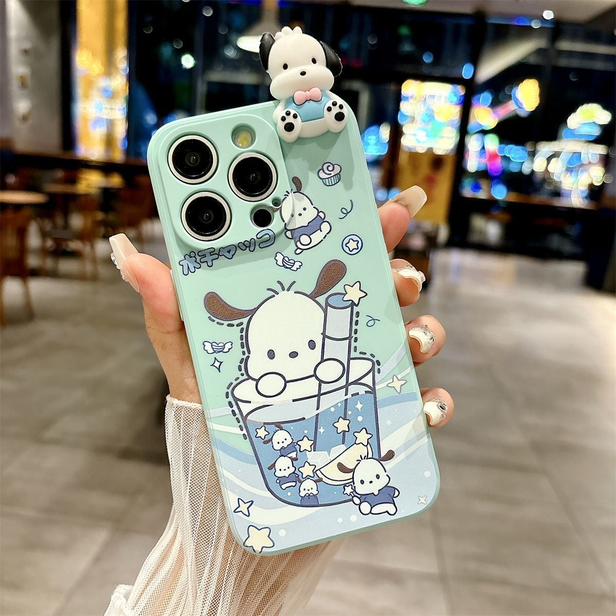 Pochacco and Cinnamoroll phone case
