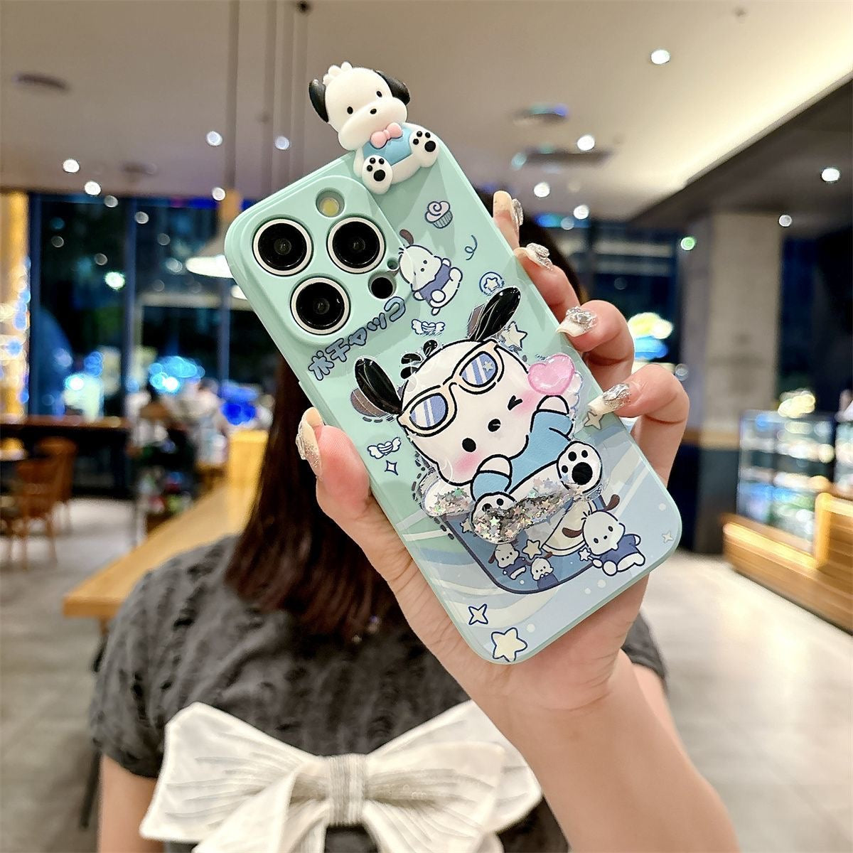 Pochacco and Cinnamoroll phone case