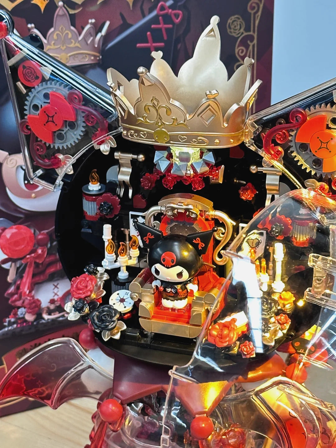 Kuromi Dark Castle Night Building Blocks Figure 450+Pcs