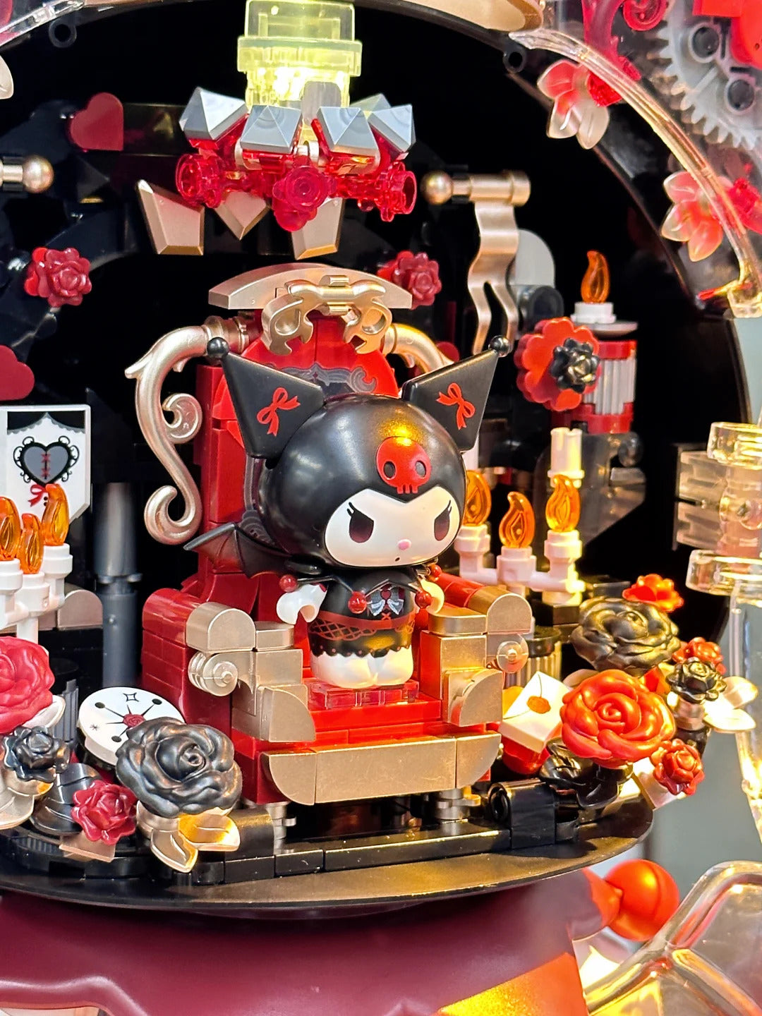 Kuromi Dark Castle Night Building Blocks Figure 450+Pcs