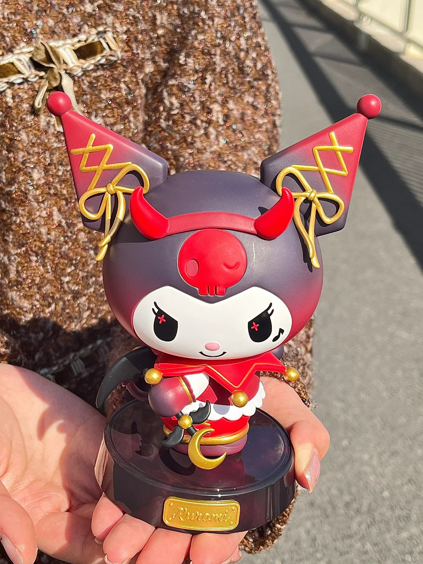Kuromi Demon and My melody Angel design figure