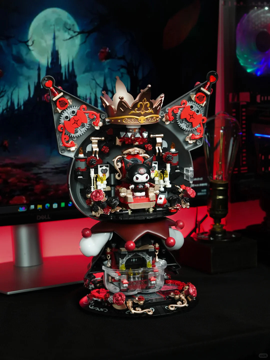 Kuromi Dark Castle Night Building Blocks Figure 450+Pcs