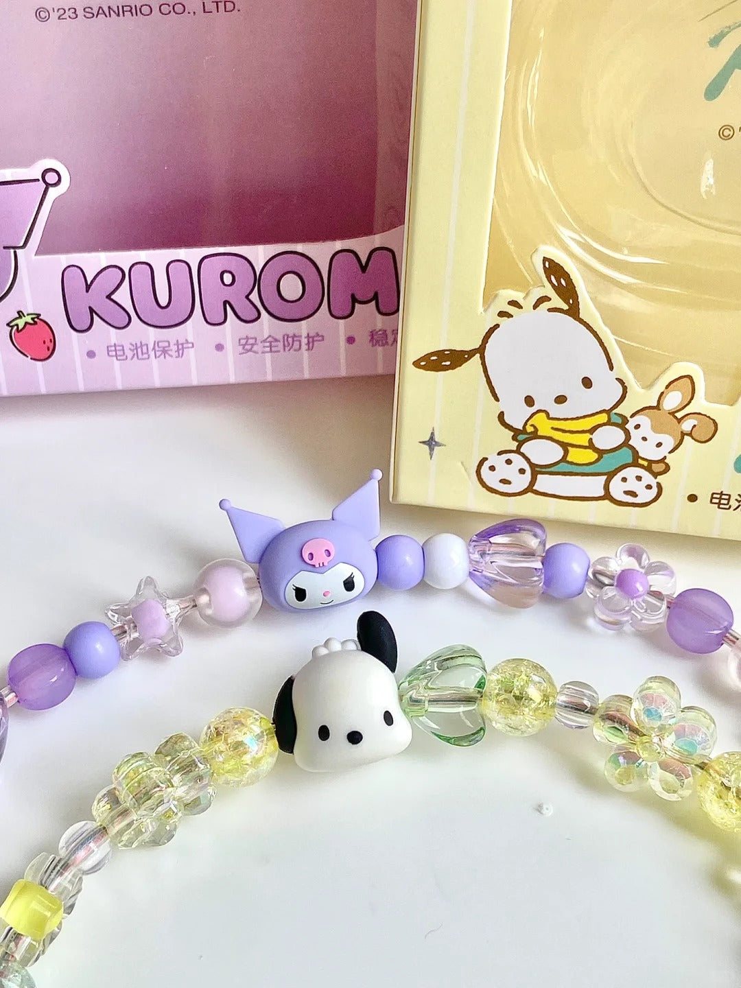 Sanrio Kuromi Pochacco Pulsera Cable de carga Regalos para niñas