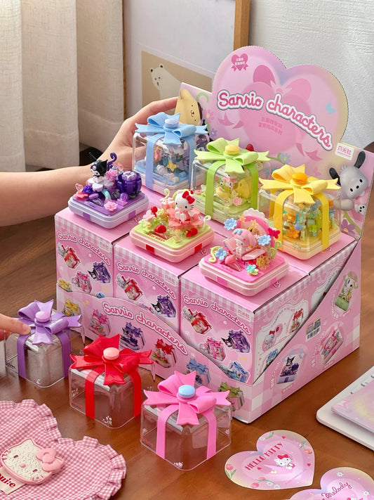 Sanrio fingertip Ring box flower star wish building blocks blind box