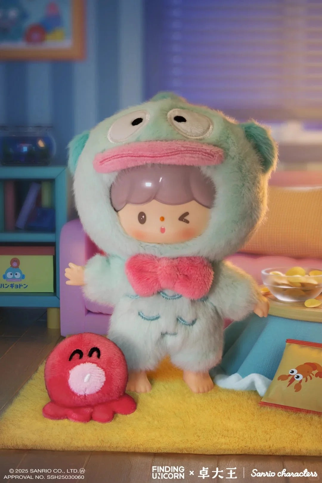 Zzoton x Sanrio  Love League Buddies Series Vinyl Plush Keychain Blind Box