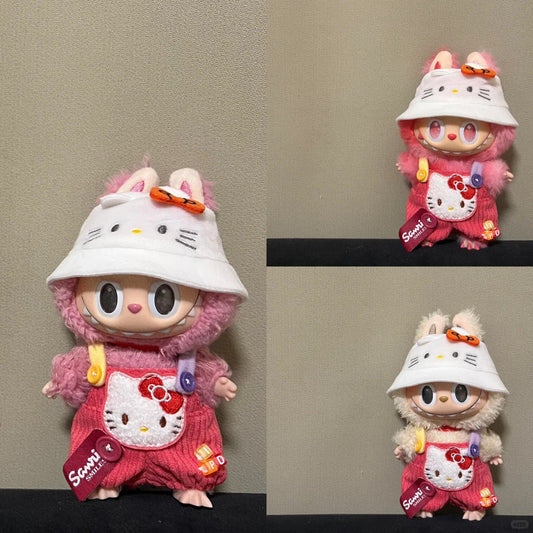 Sanrio doll clothes for 17cm Doll Labubu outfit Labubu Plushies Accessories (No doll)