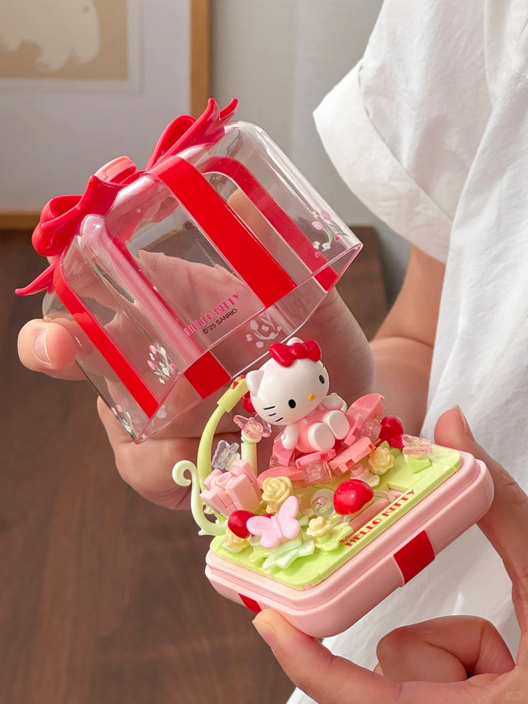 Sanrio fingertip Ring box flower star wish building blocks blind box