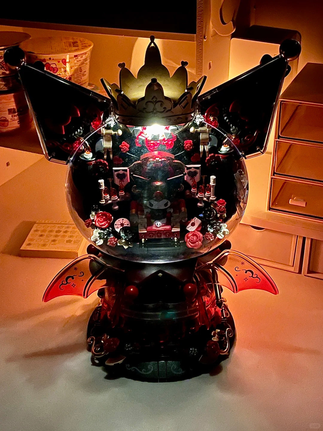 Kuromi Dark Castle Night Building Blocks Figure 450+Pcs