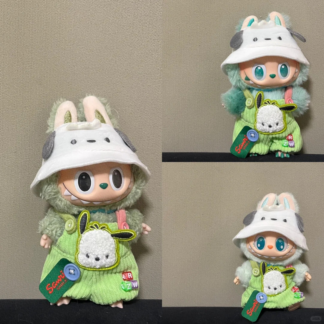 Sanrio doll clothes for 17cm Doll Labubu outfit Labubu Plushies Accessories (No doll)