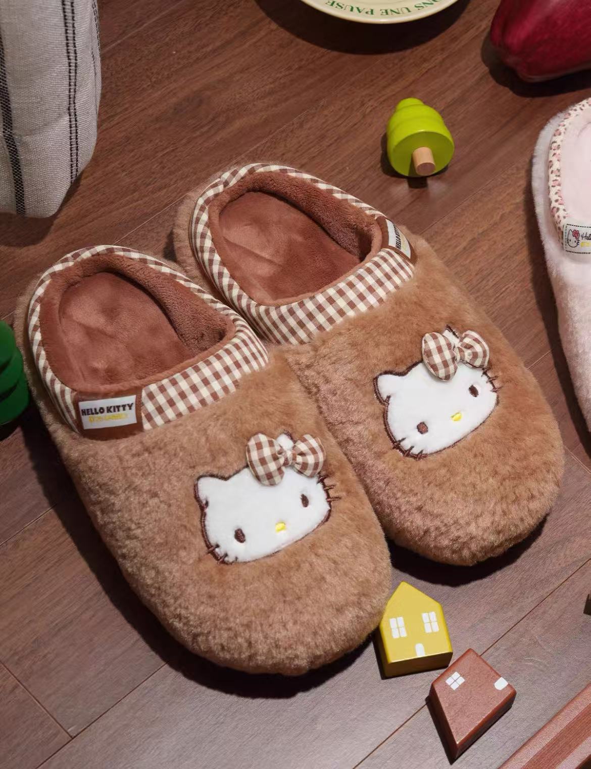 Hello Kitty Fuzzy Slippers House Shoes
