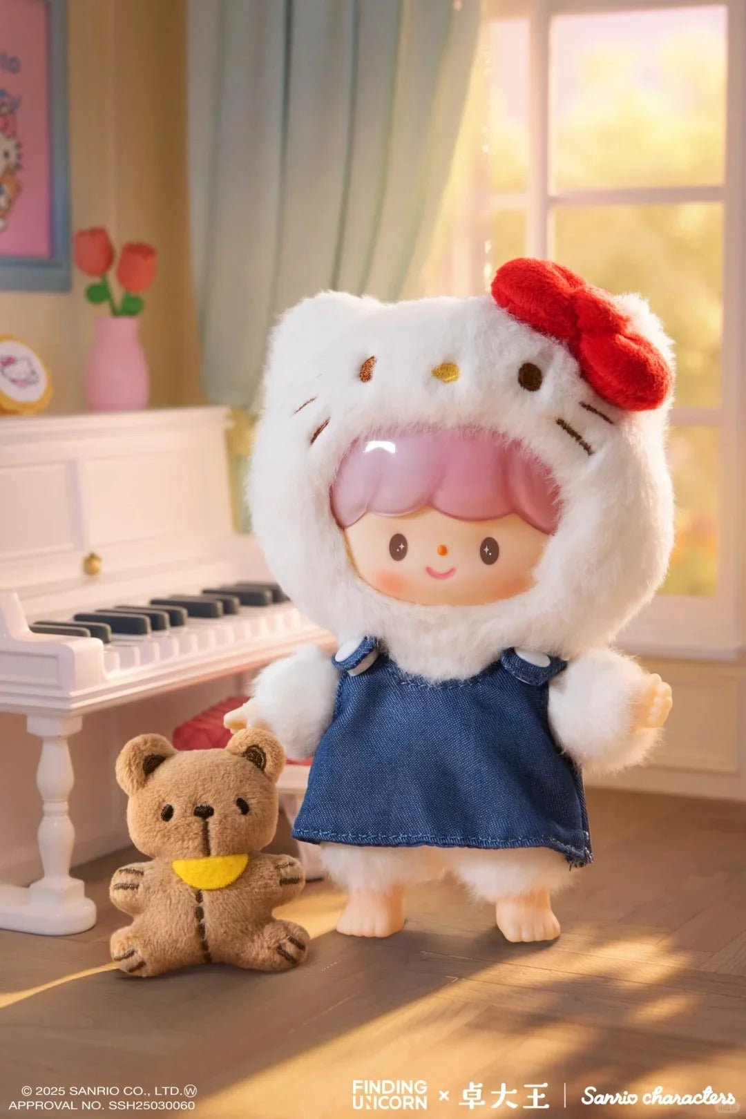 Zzoton x Sanrio  Love League Buddies Series Vinyl Plush Keychain Blind Box