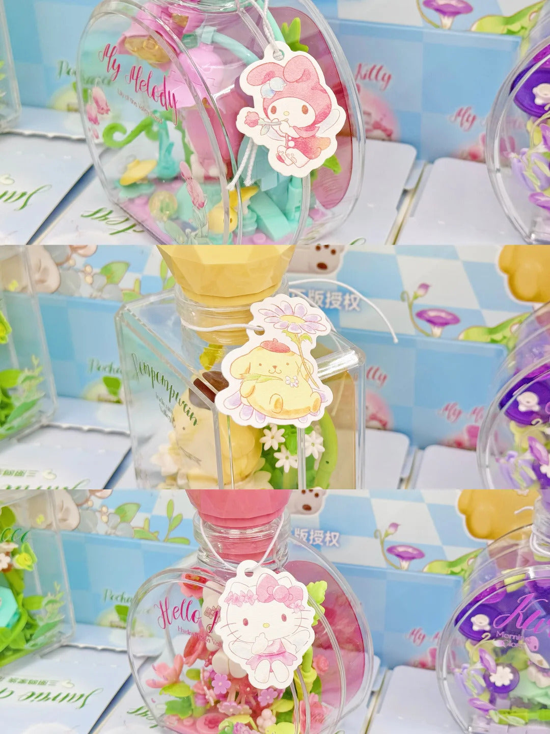 Sanrio The Flower Angel  Wishing Bottle DIY building blocks blind box