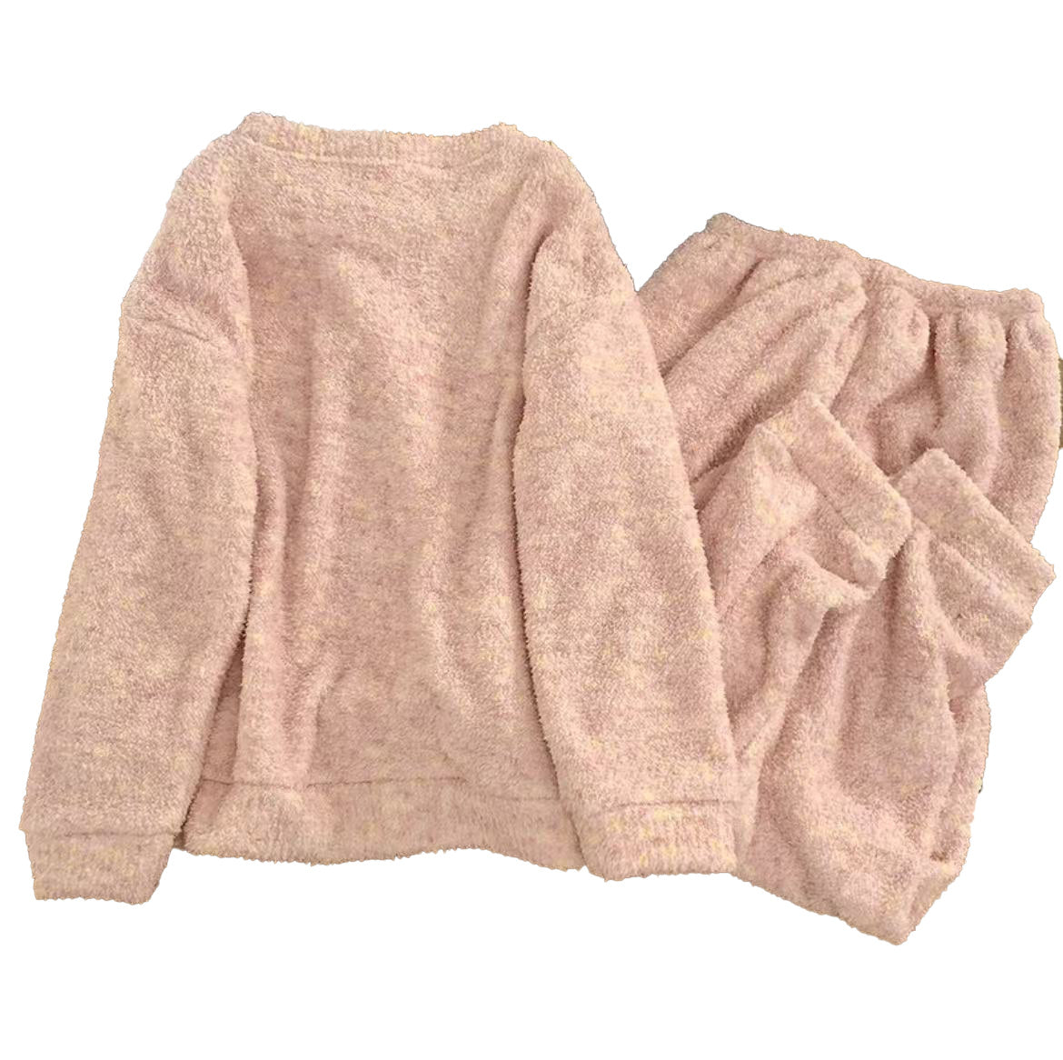 Hello Kitty fuzzy Long Sleeve Lounge wear Pajama Set