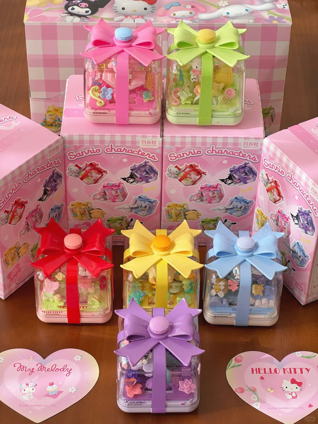 Sanrio fingertip Ring box flower star wish building blocks blind box